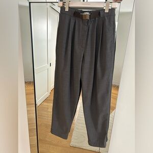 Brunello Cucinelli Charcoal Dress Pants